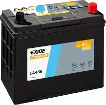 Akumulators Exide EA456 45Ah, 390A, (- +) 237x127x227