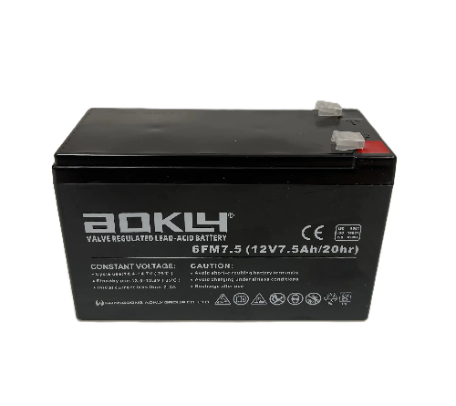 Akumulators VRLA  Aokly 6FM7.5 7.5Ah, 12V  (+ -) 151x65x94