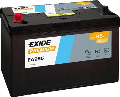 Akumulators Exide EA955 95Ah, 800A, (+ -) 306x173x222
