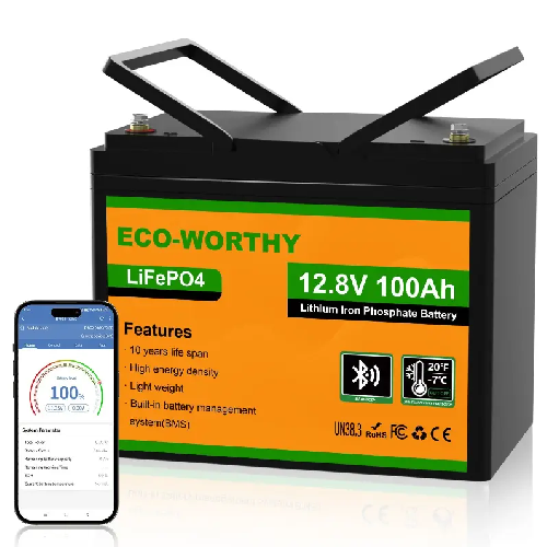 Litija akumulators Eco-Worthy LiFePo4 12V, 100Ah 