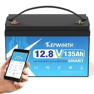 Akumulators Kepworth LiFePo4 135Ah, 12V Bluetooth