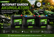 Autopart Garden akumulatori zāles pļāvējiem un dārza traktoriem