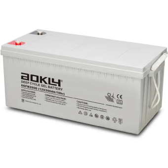 Gēla Akumulators Aokly 6GFM200G 200Ah, 12V  (- +) 522x240x218