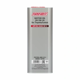 Масло моторное Fanfaro 6708 Toyota Lexus 5W-30 4 л. в металле