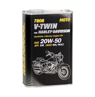 Масло моторное Mannol 7808 V-Twin for Harley-Davidson 20W-50 1 ltr.