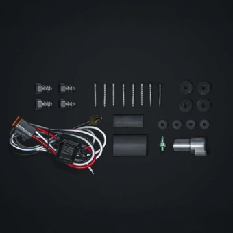 Рамка автомобильного номера с LED фарой дальнего света STRANDS NUUK E-LINE BLACK S-809445