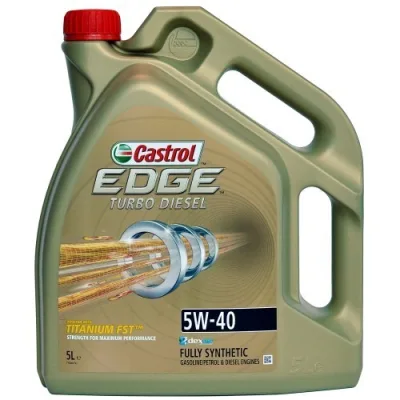 Motoreļļa Castrol Edge Titanium FST Turbo Diesel 5W-40 5 ltr.
