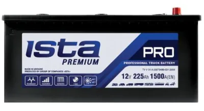 Akumulators Ista Premium 225Ah,1500A,12V