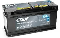 Akumulators Exide Premium EA1000 100Ah, 900A, (- +)  353x175x190